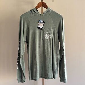 Salt Life Men’s Kelp Salt Wash Lightweight Hoodie, 100% Cotton, NWT